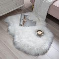 thumbnail image 1 of 2025 Suitable Faux Sheepskin Fur Area Rug, Luxury Fluffy Area Rug, Soft Fuffy Carpet Rug for Bedroom, 1 of 4