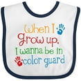 thumbnail image 3 of Inktastic Future Color Guard Member Boys or Girls Baby Bib, 3 of 4
