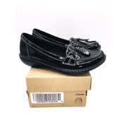 Clarks Women's Ashland Bubble Slip-on Loafers- Black Patent Leather, Size US 7N