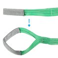 thumbnail image 4 of Uxcell 2" x 15 FT Lift Strap 2 Ply 4409lbs Capacity Webbing Lifting Moving Straps for Rigging Hoisting, 2 Pack Green, 4 of 7