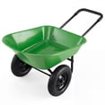 thumbnail image 7 of Topcobee 2 Tire Heavy-Duty Dolly Utility Cart Wheelbarrow Garden Cart, Rolling Garden Cart Stool-Light Green, 7 of 7