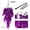 Purple, variant on Artificial Ivy Garland 2 Pack, 30 Inch Simulated Hanging Plants with 1600 Leaves, Plastic Imitation Vine for Wall Decor, Outdoor Patio Wedding Party Greenery