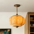 thumbnail image 2 of UEEYAC Eloise Scallop Milk Glass Semi-Flush Mount Pendant Ceiling Light, 2 of 20