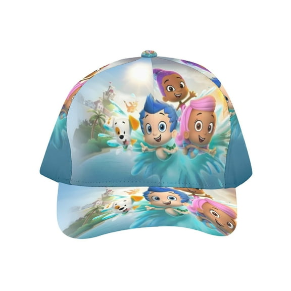 Bubble Guppies-theme Baseball Cap For Men, Women & Kids, Classic Flat Brim Hat Hip Hop Trucker Hat Adjustable Snapback Hat