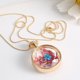 thumbnail image 4 of Encanto de redonda de cristal flotante flor seca colr de Zulema Collar de flores secas, 4 of 6