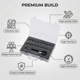 thumbnail image 7 of 22-piece plastic box screw removal tool Set of S2 slotted screw removal tools Drill bit and chuck adapter, 7 of 7