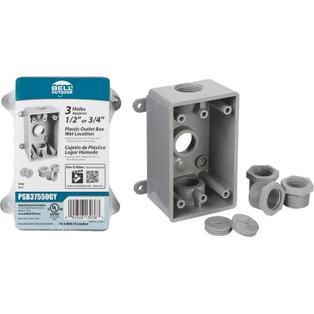 Outdoor Outlet Box - Bell Weatherproof PVC Outdoor Outlet Box