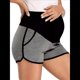 thumbnail image 2 of Pantalones Cortos de Maternidad para Mujer, con Bolsillos, para Dormir, Correr, Hacer Ejercicio y Estar en Casa Gris L, 2 of 7