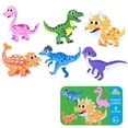 thumbnail image 1 of Puzzles Wooden Toys Early Education Cognition Children‘s Engineering Car Animal Cartoon Iron Box, 1 of 17