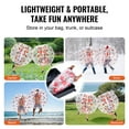 thumbnail image 4 of KFFKFF Inflatable Collision Ball, Single Pack, 4FT Diameter, Durable 0.8mm PVC Construction, Human-Sized Bubble for Teens & Adults, Ideal for Outdoor Group Activities, 4 of 9