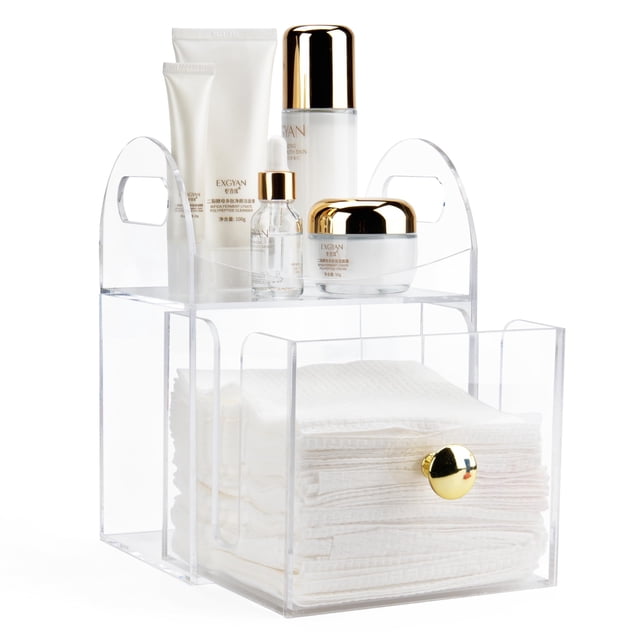 Caja de almacenamiento de toallas faciales LUVCOSY para piel limpia Club Clean Towels XL