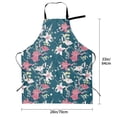 thumbnail image 5 of Lsque Lilies Flowers Waterproof Apron Chef Aprons for Men Heavy Duty Chemical Work Apron Extra Long Grilling Aprons with Adjustable Bib Apron, 5 of 9