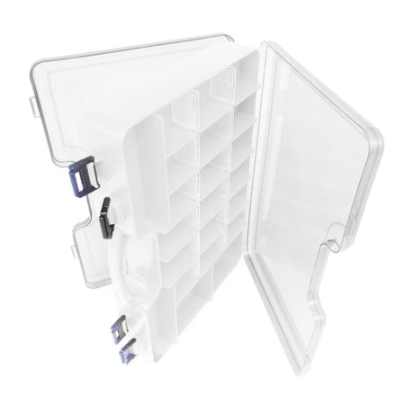 Fishing Tackle Box Double-sided Baits Box Waterproof Portable Lures Container