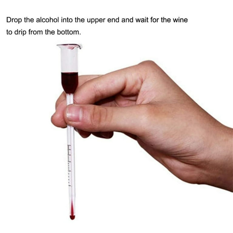 Generic Alcohol Meter Grape Wine Meter Measured Fruit Wine Meter Dedicated Measuring  Tool 0-25degree Alcoholmeter Rice Wine Meter