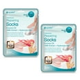 2 Pairs Moisturizing Socks Foot Spa Home Treatment Aloe Skin Moisture