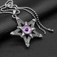 thumbnail image 3 of Colgante Collar Yinane con Resina Evil Eye Ojo morado, 3 of 8