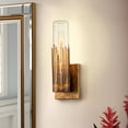 thumbnail image 2 of Lucas McKearn Julia 1-Light Transitional Metal Wall Sconce in Gold, 2 of 3