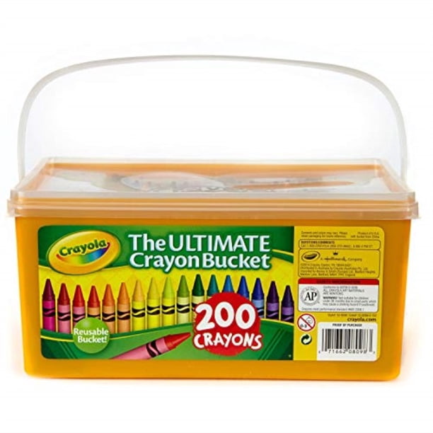 Crayola Ultimate Crayon Bucket 200 Crayons Walmart Walmart