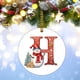 thumbnail image 4 of 2024 26 Letter Christmas Snowman Christmas Pendant - Acrylic Car Pendant Saint, 4 of 5