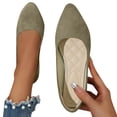 thumbnail image 4 of YOUYEDIAN Orthopedic Dress Shoes for Women Arch Support Non Slip Slip on Running Shoes Wide Width Knitted Mesh Stretch House Shoes Comfort 2026 Foam Shoes (Light Green), 4 of 4