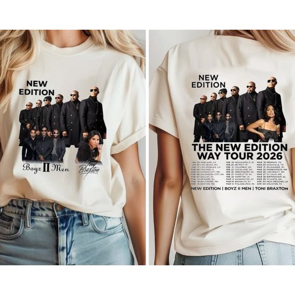 New Edition Way Tour 2026 R&B Concert Matching Tee T-shirt Sizes S-5XL Goldengate