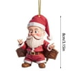 thumbnail image 3 of Iumwxz Christmas Gift Christmas Hanging Decoration Christmas Tree Decoration Santa Claus House Acrylic Hanging Decoration home decor christmas clearance outdoors indoor, 3 of 5