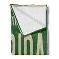 thumbnail image 2 of Florida Soft Flannel Fleece Blanket, Welcome to Florida Old and Rusty Graphic Sign Design the Sunshine State, Cozy Plush for Indoor and Outdoor Use, 50" x 70", Fern Green and Beige, by Ambesonne, 2 of 5