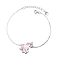 thumbnail image 3 of Sterling Silver Pink Unicorn Bracelet, 3 of 4
