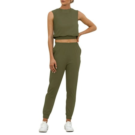 

ASEIDFNSA Pajamas for Women Shorts Suit Halter Neck Bathing Suit Women S Two Piece Set Of Solid Color Cotton Sleeveless T Shirt Home Outdoor Wear Two Piece Sets