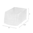 thumbnail image 6 of IRIS Jumbo Plastic Open Front Stackable Storage Bin, kitchen organization and Storage Bin, Clear, 6 of 6