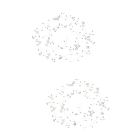 Hemoton 2pcs Wedding Dress Belt Elegant Pearl Waistband Wedding Dress Decor Waist Jewelry