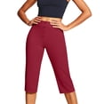 thumbnail image 5 of Yifymode Capris for Women with Pockets Golf Pants 7/8 High Waisted Stretch Pull On Ankle Business Casual Travel Athletic Work, 5 of 5