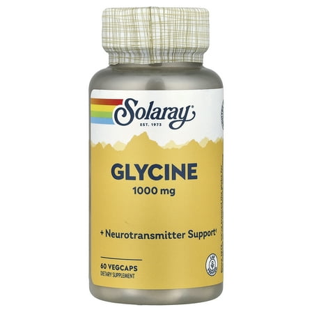 Solaray - Glycine 1000 mg. - 60 Vegetarian Capsules