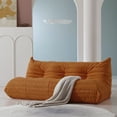 thumbnail image 6 of 90" Modern Cloud Couch for Living Room, Boucle LoveSeat 3 Seater Sofa, Plush Floor Sofa Couch for Bedroom, Apartment, Small Space (Beige Couch, No Assembly Required), 6 of 9