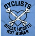 thumbnail image 2 of Cyclists Break Hearts Not Bones Biker Women's T Shirt Ladies Tee Brisco Brands 2X, 2 of 6