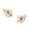 Colorname Bmonth: Yellow / 9x9mm  February, variant on 14k Yellow Gold November Yellow CZ Cupids Arrow Screw-Back Earrings - Measures 9x9mm