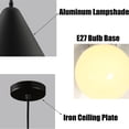 thumbnail image 6 of Modern Simple Metal Pendant Lamp, Minimalism Colorful Pendant Lighting, Rustic Farmhouse Pendant Light, Single Pendant Light Fixture for Kitchen Sink Bar Bedroom Bedside, 6 of 7