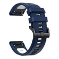 thumbnail image 2 of For Garmin Fenix 5 Plus 22mm Two-color Sports Silicone Watch Band, 2 of 4