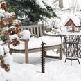 thumbnail image 6 of 24 inch Upgrade Snow Gauge Outdoor, Iron Art Snow Measuring Gauge,Winter Snowflake Snow Measuring Stick, Xmas Snow Depth Measure Rod for Yard, Lawn, and Garden,Snow Ruler Christmas Decorative Gift, 6 of 6