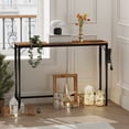 thumbnail image 3 of Table Console Étroite avec Station de Recharge – Table Mince pour Sofa avec Prises de Courant et Ports USB – Table d'Appoint pour Entrée avec Tablette de Rangement pour Salon, Couloir, Chambre – Couleur Vintage, 3 of 7