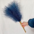 thumbnail image 1 of KUIZAP 55CM 10PCS Fluffy Pampas Grass Boho Decor Flower Fake Plant Reed Simulated Wedding Party Home Decoration Artificial Flowers(Dark blue), 1 of 7