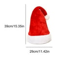 thumbnail image 3 of Hvmvliv Velvet Santa Hat Christmas Santa Hats for Christmas Party Adult Size Xmas Holiday Hat for Unisex Christmas Supplies, 3 of 6
