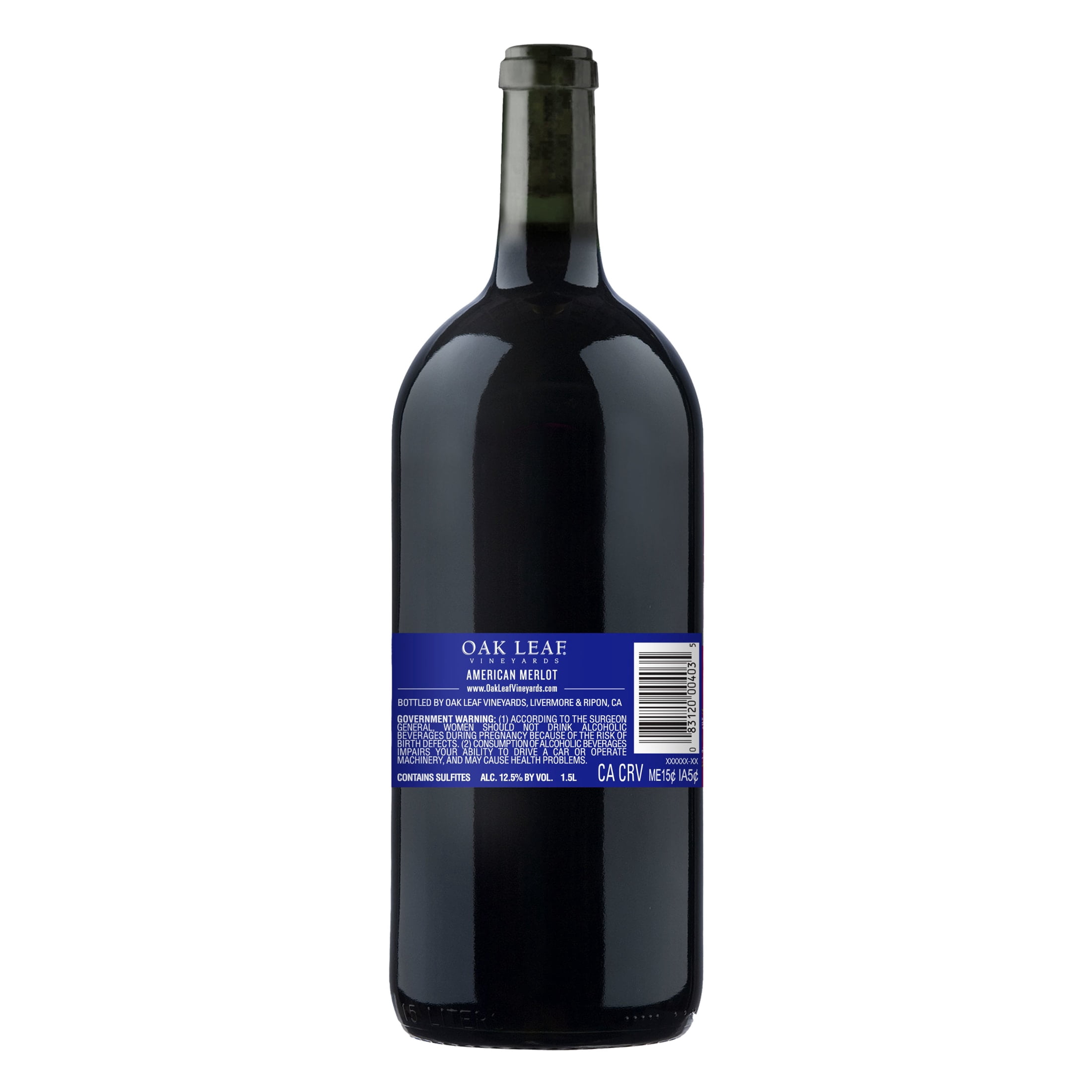 Oak Leaf Vineyards Merlot, Red Wine, 1.5L