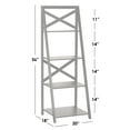 TMS X 4 Tier Shelf, Ladder Bookcase, Espresso