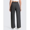 thumbnail image 2 of CRZ YOGA 4-Way Stretch Wide Leg Work Pants for Women 29.5" Bussiness Casual Trousers with Pockets, 2 of 5