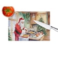 thumbnail image 4 of Cookies with Santa Claus Father Christmas Glass Cutting Board Large 12 in x 15 in, 4 of 5