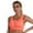 Tangerine, variant on LYMAYTER Women Sports Bras Plus Size Cross Back Bra Comfort Shockproof Wirefree Bra Zip Front Sports Running Bras S-5XL