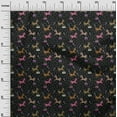 thumbnail image 3 of oneOone Cotton Cambric Black Fabric Circus Quilting Supplies Print Sewing Fabric By The Yard 56 Inch Wide-aB, 3 of 5