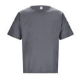 thumbnail image 3 of Men's Casual Linen Short Sleeve T-Shirt for Summer Lightweight Breathable Round Neck Tee, 3 of 7