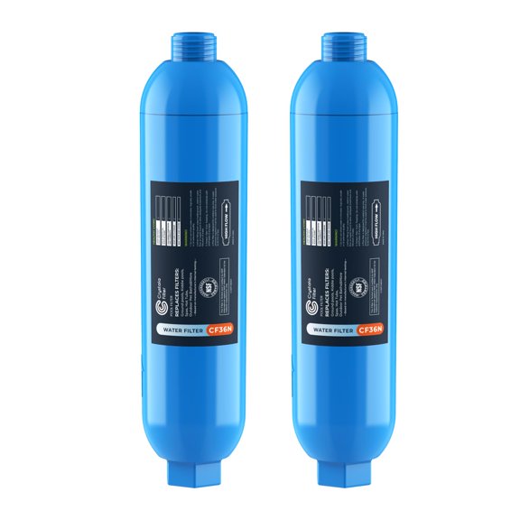 Crystala Garden Hose End Pre-Filter for Swimming Pool, Hot Tubs, Spa, Inflatable Pool, Ponds, Greatly Reduces Bad Taste, Odors, Chlorin and Sediment, up to 8,000 Gallons, 2 Pack C99